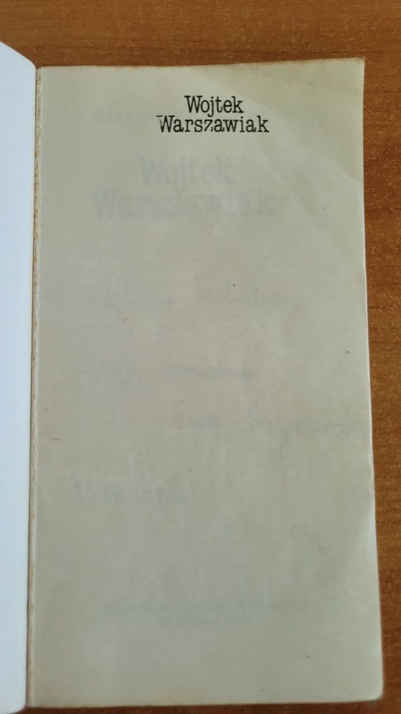 Książka "Wojtek Warszawiak" Andrzej Perepeczko
