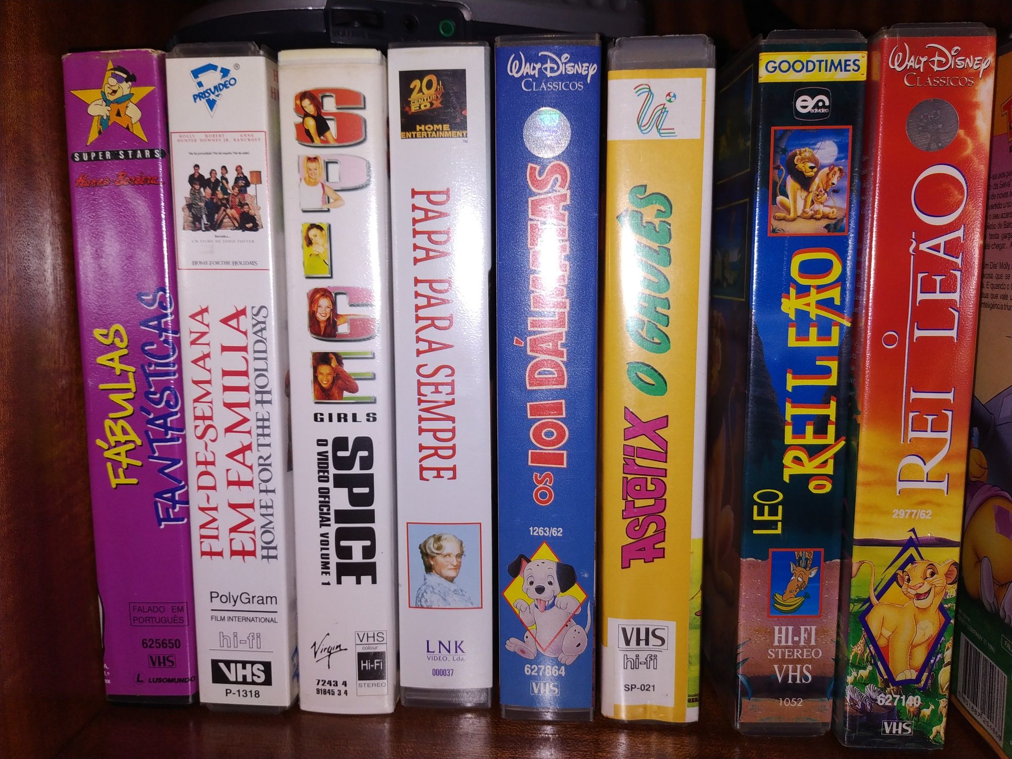 Cassetes VHS usadas.