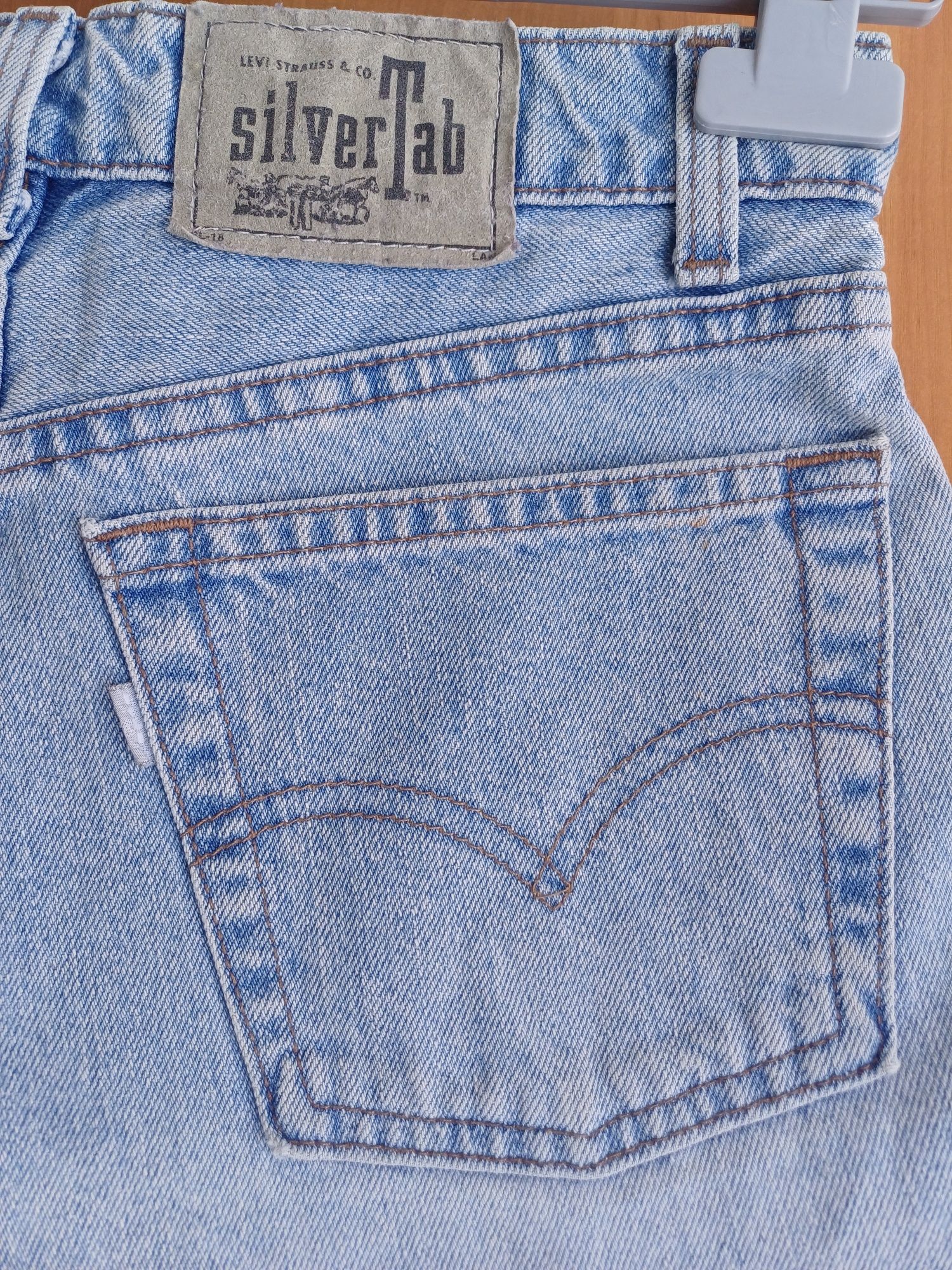 Женские джинсовые мини шорты LEVIS Silver Tab ориг made in USA 28 разм