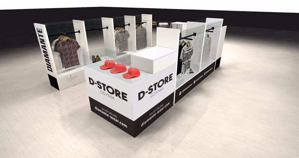 Wyspa handlowa, stoisko handlowe, pawilon handlowy Premium