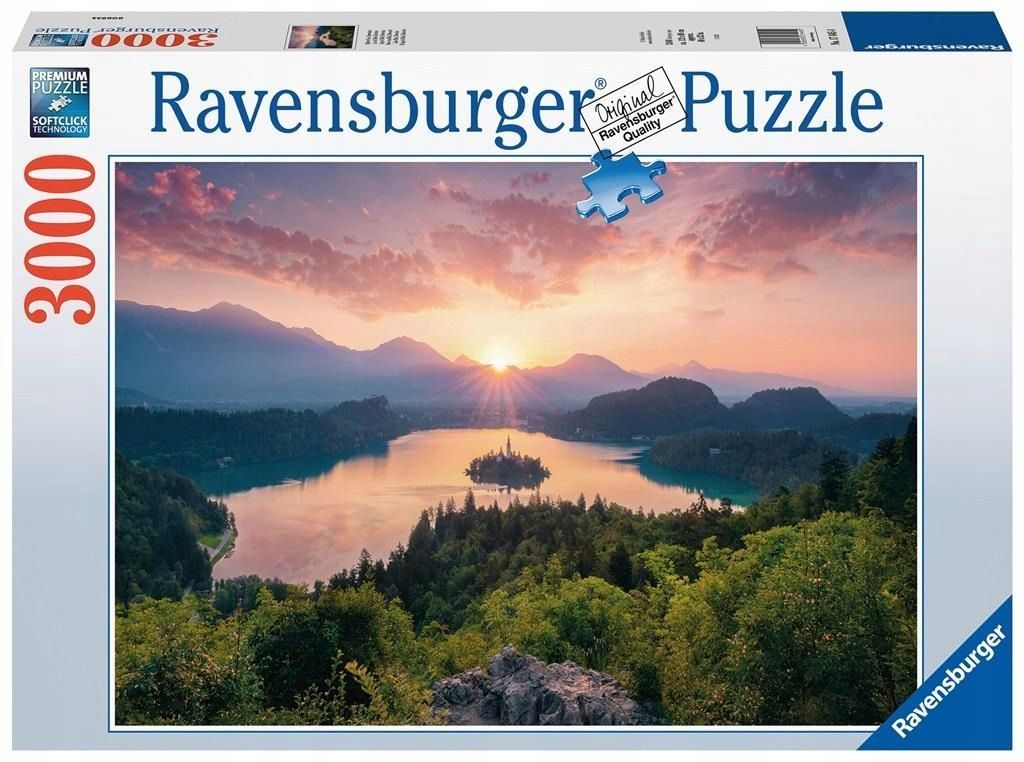Puzzle 3000 Jezioro Bled Słowenia, Ravensburger