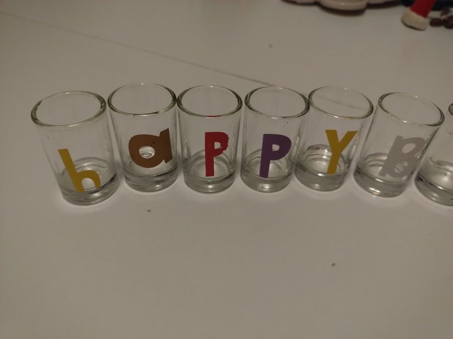 Zestaw kieliszków happy birthday