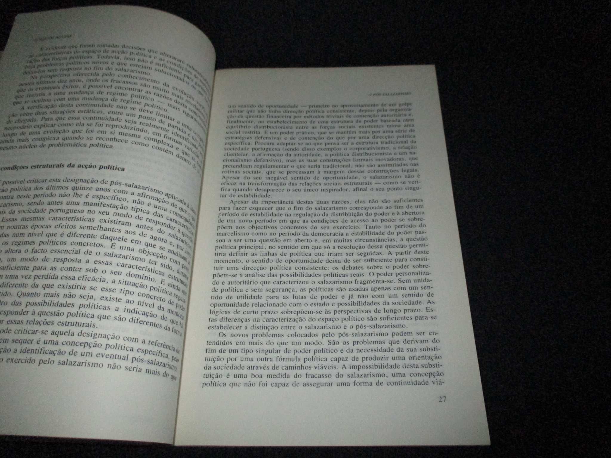 Livro O Pós Salazarismo 1974 a 1984 Joaquim Aguiar