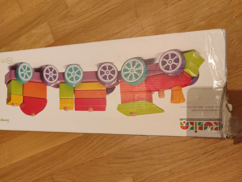 Дерев'яний поїзд Cubica,Topbright "Погодуй пташку