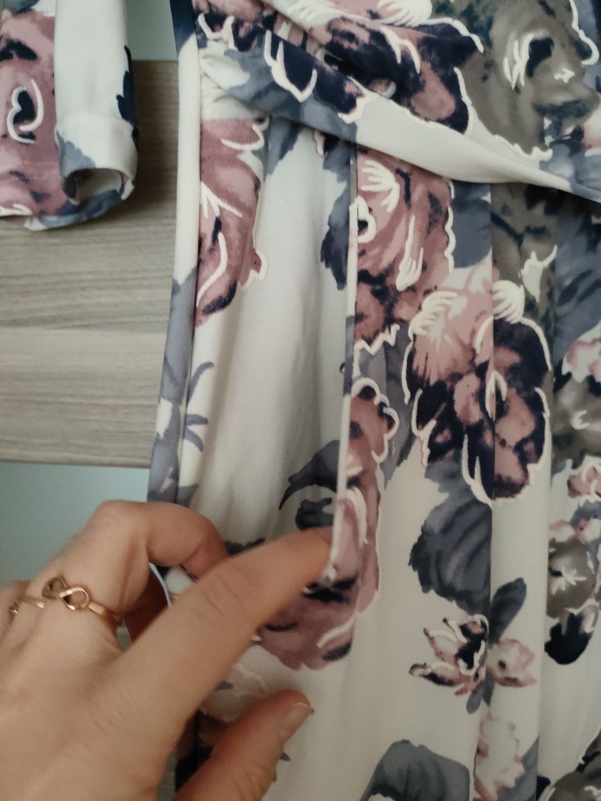 Śliczna sukienka ciążowa i do karmienia Happy Mama r. S