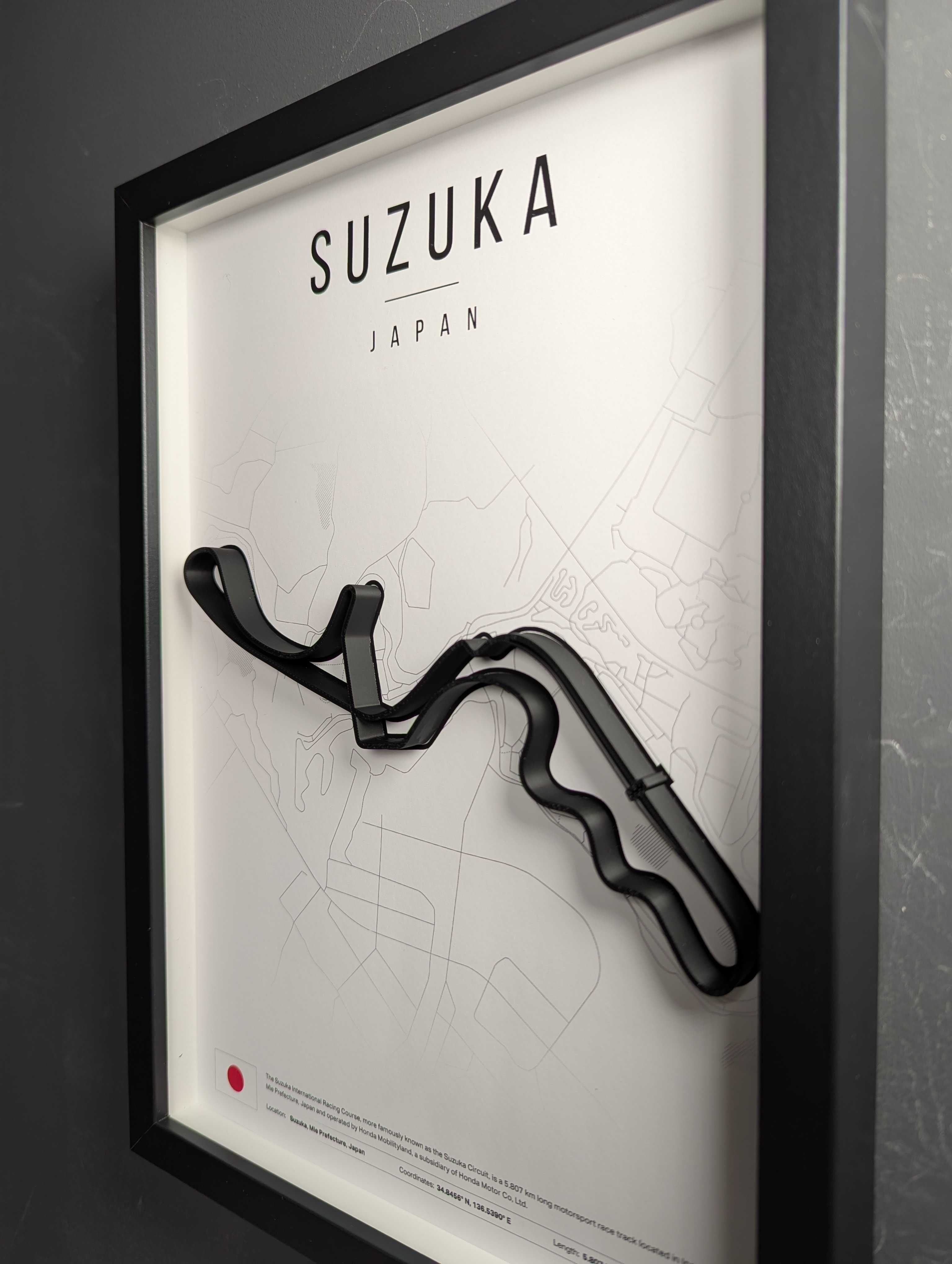 Об'ємна Рамка з 3D Трасою SUZUKA Судзука 32x23x3 F1 Japan GP
