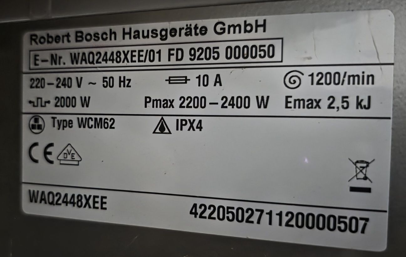 Máquina de lavar roupa Bosch 8kg