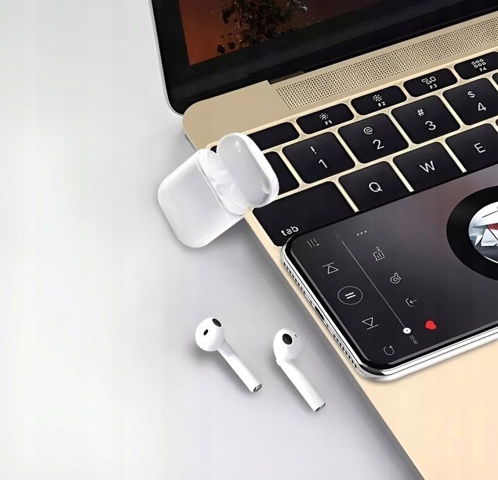 Słuchawki Bezprzewodowe Bluetooth Mikrofon Douszne Sportowe Pro + Powe