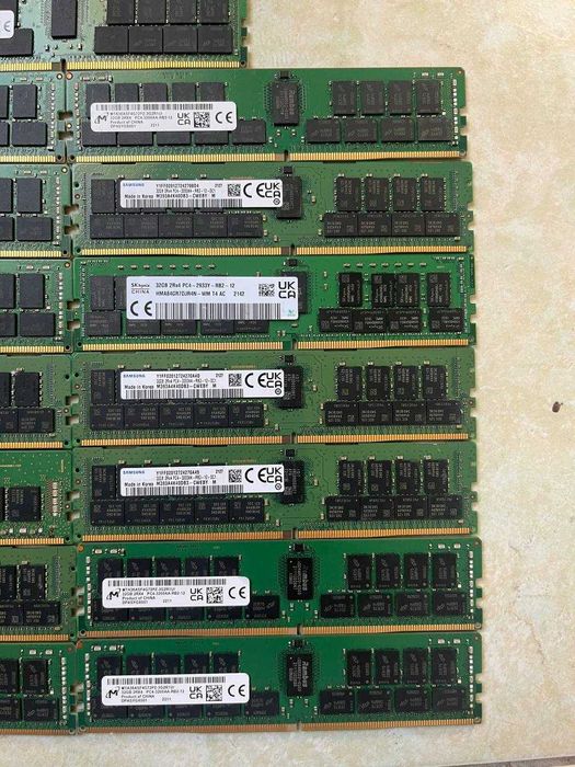 x4 Pamięc ECC |  Samsung / Hynix  | Serwerowa | DDR4 3200MHz | 32 GB