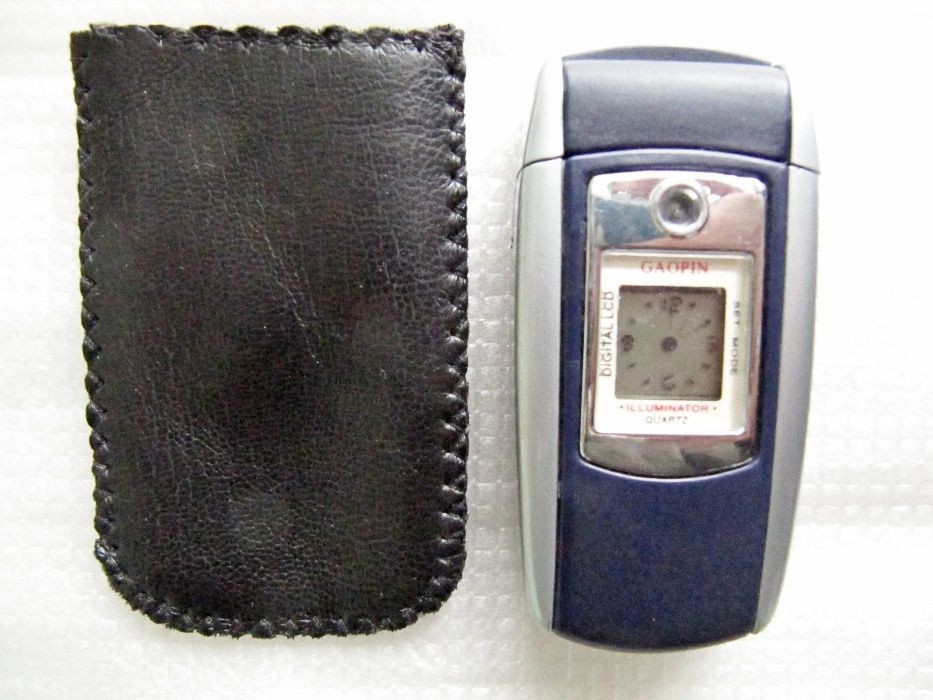 Зажигалка газовая, часы, чехол, новая
