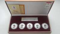 Коллекционный набор медальонов к Олимпиаде с посеребрением