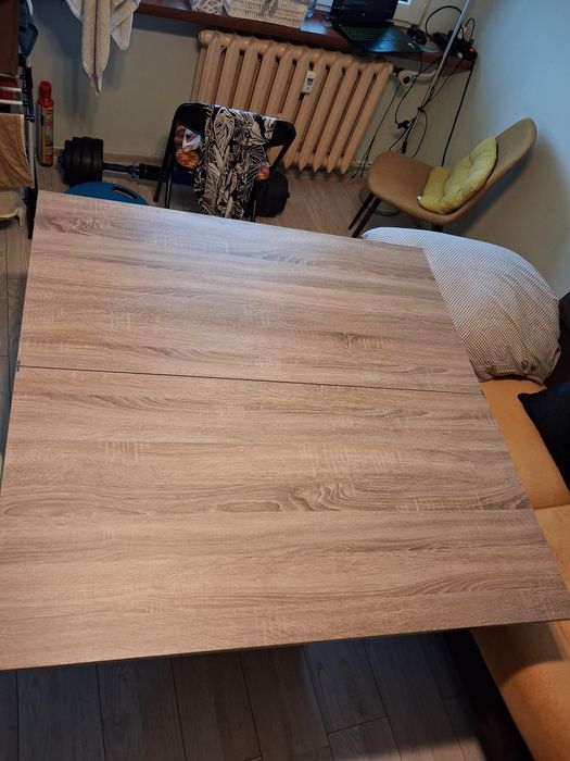 Stół drewniany rozkładany regulowana wysokość