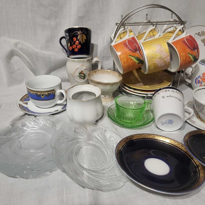 Посуд чашки блюдця фарфор ссср