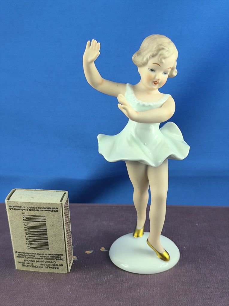 Dziewczynka, dama, baletnica, tancerka Wallendorf #porcelana #prezent