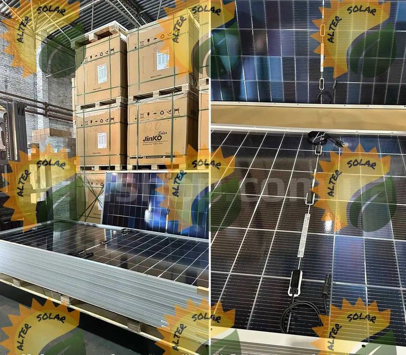 ‼️‼️‼️85$ Сонячна панель Jinko JKM-620N-66HL4M-BDV Bifacial‼️МОНТАЖ‼️