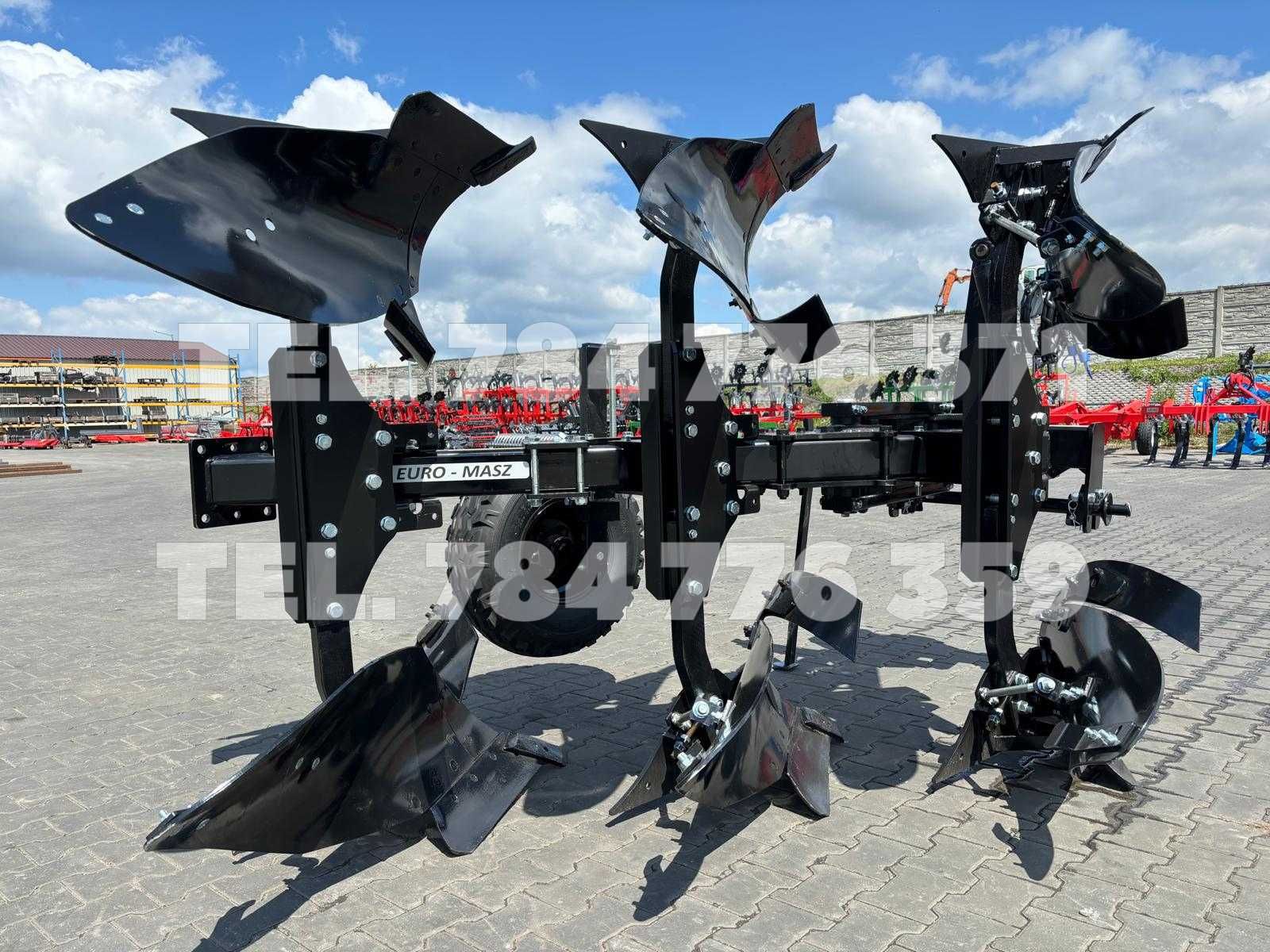 Pług obrotowy zagonowy EURO MASZ odkładnie kvernalend 18" 3/4/5 skiby