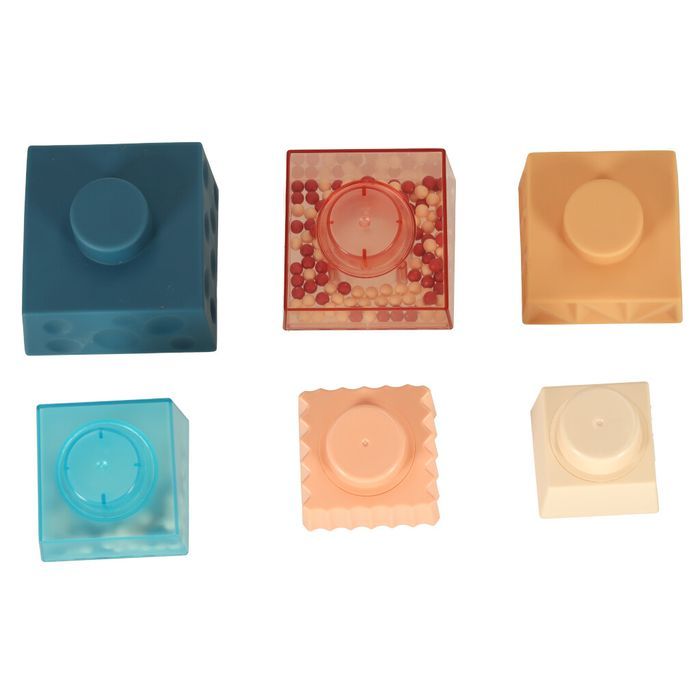 Wieża Edukacyjna Klocki Sensoryczne Piramida Układanka Montessori