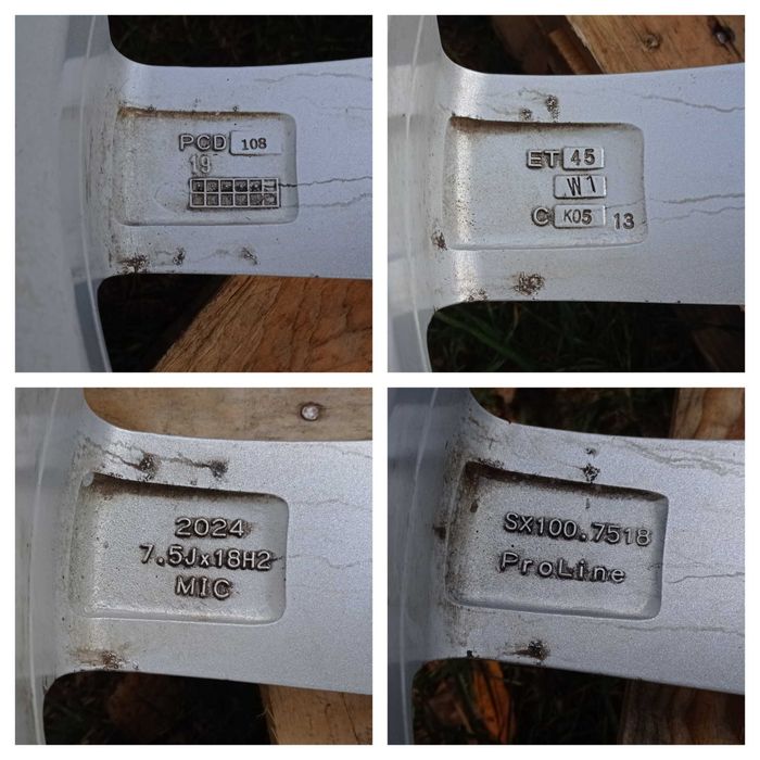 Felgi Koła Aluminiowe 225/55/R18 6mm 5x108 OPEL PEUGEOT VOLVO FORD