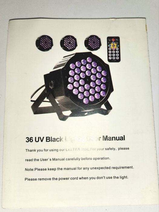 Новий LED прожектор на пультові ( світломузика ).