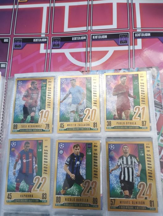 Topps match attax 2023/2024 karty squadzone cena za szt opis