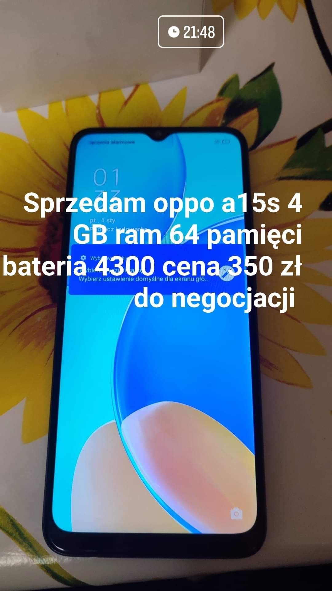 Oppo a15s stan, dobry 4 GB 64