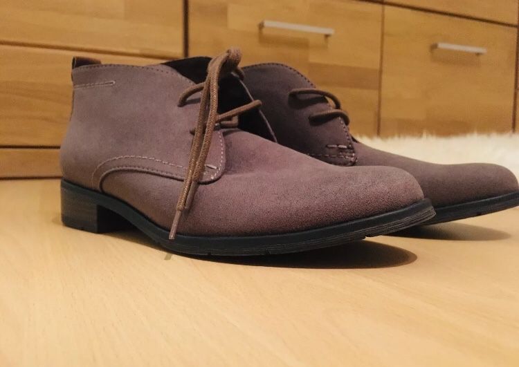 Elefanckie buty zamszowe ocieplane MARCO TOZZI * Rozmiar 38