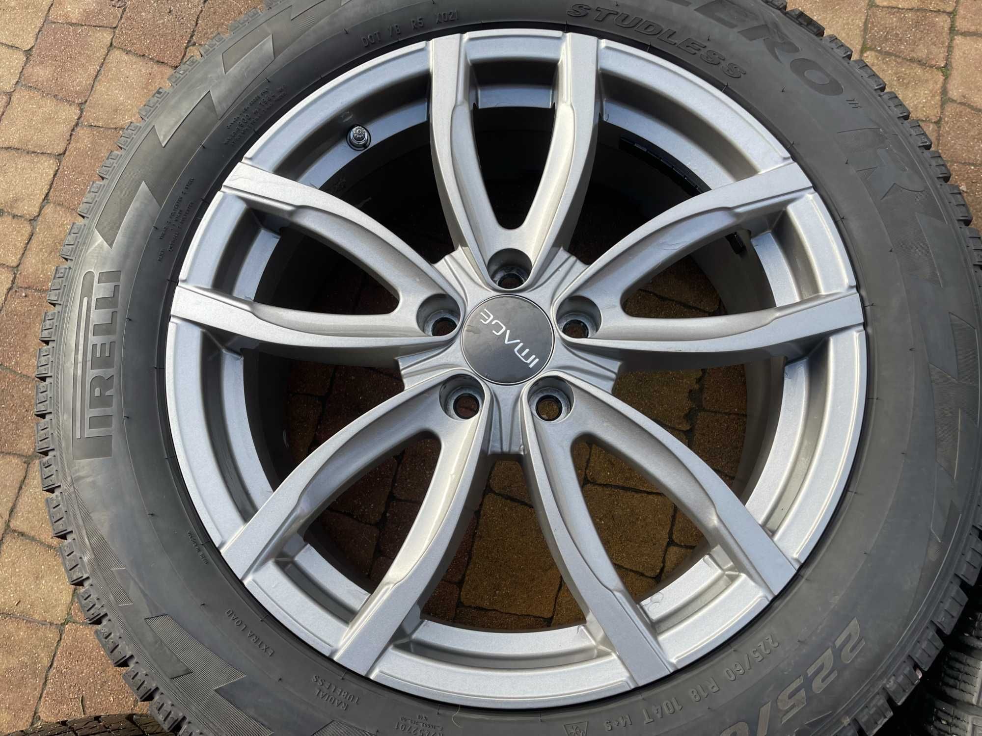 3736. Koła zimowe Ford Kuga III Escape 5x108 225/60/18 Pirelli 8mm