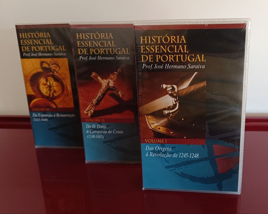 Coleção 6 VHS História de Portugal do Prof. José Hermano Saraiva.