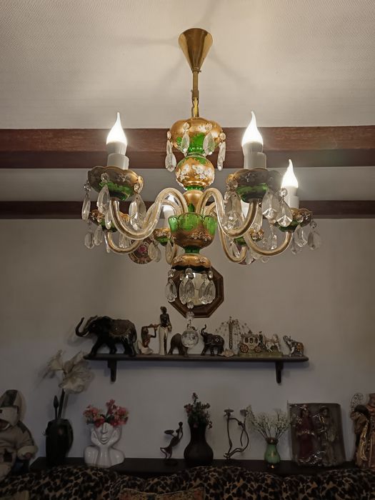 Продам люстру позолота Bohemia