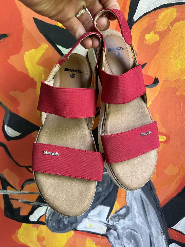 Bench босоножки 38 размер красные женские сандали