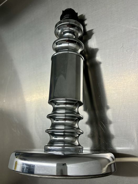 Elegancka Francuska Vintage Lampka Polerowany Chrom z lat 1970tych Top