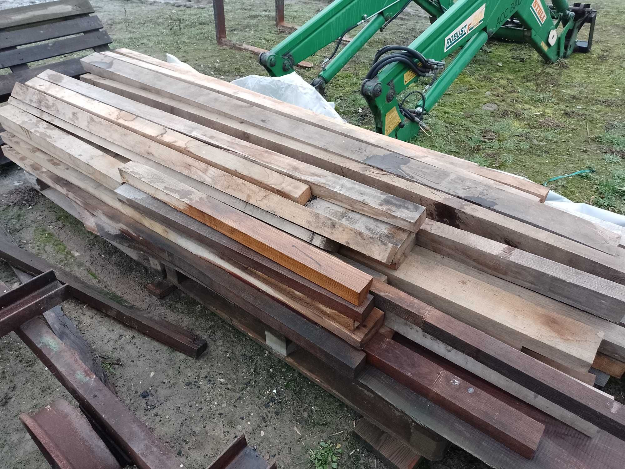 Drewno łaty deski kontrłaty opałowe dębowe twarde 5,5m3