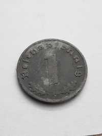 Niemcy III Rzesza 1 fenig, pfennig 1941 rok mennica F