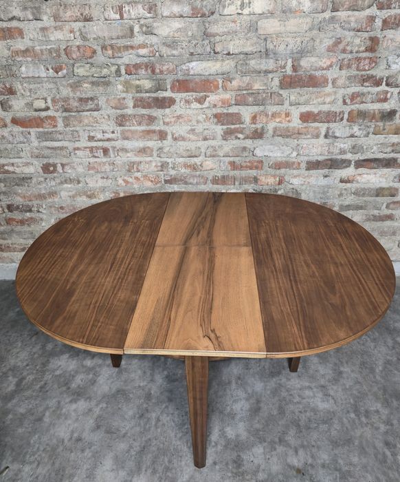 Stół okrągły rozkładany vintage prl po całkowitej renowacji