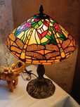 Lampa ,,Tiffany" witrażowa ,