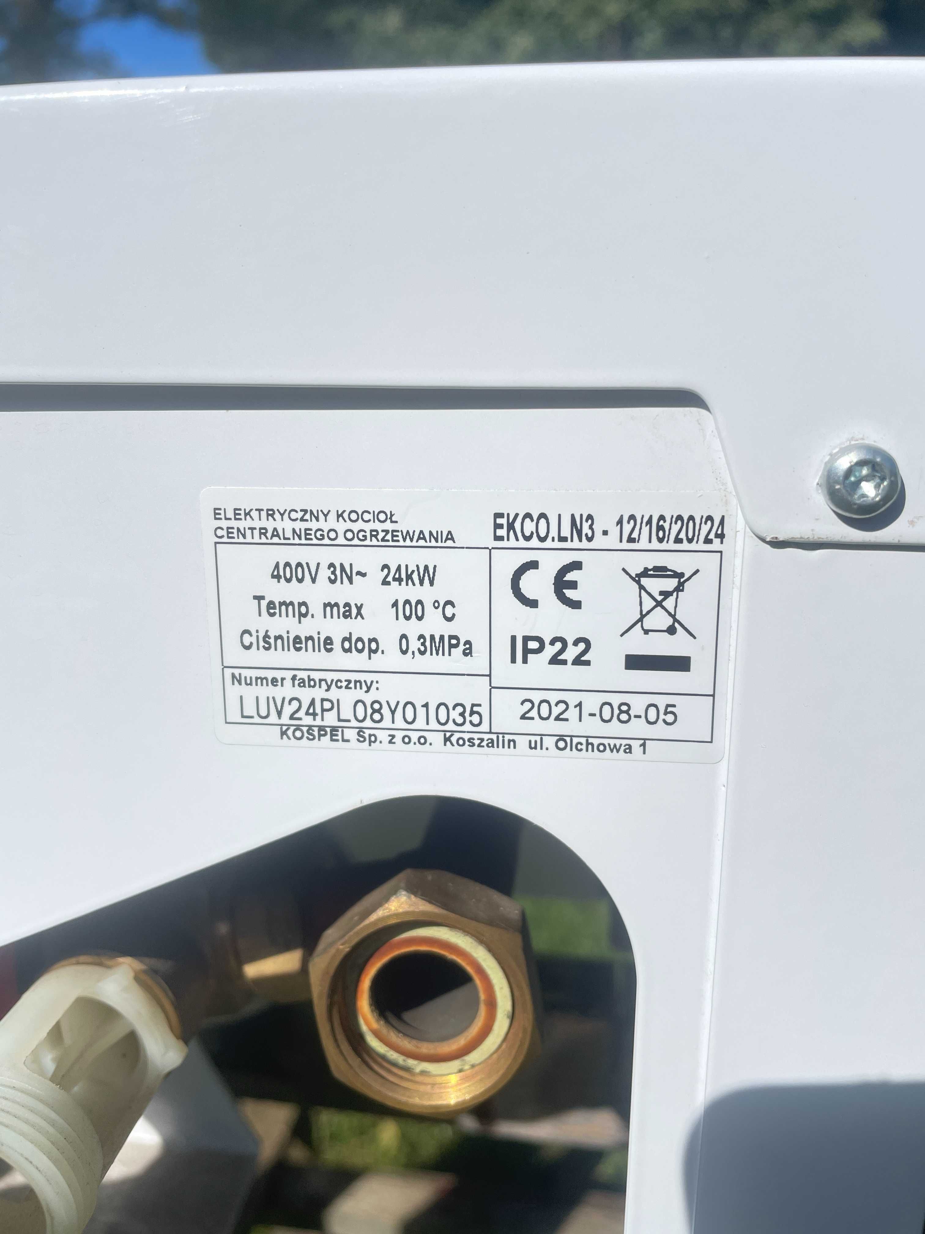 Kocioł elektryczny Kospel EKO LN3 12/16/20/24 + Filtr magnetyczny MG1