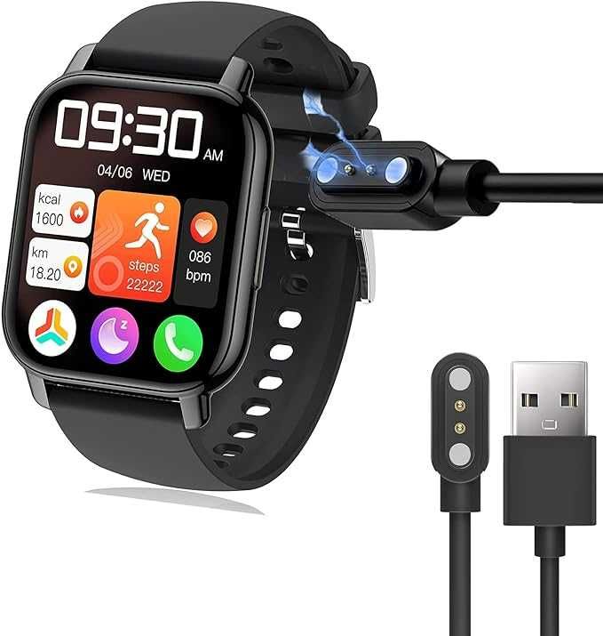 Blueshaweu Kabel do ładowania kompatybilny z Popglory Smartwatch