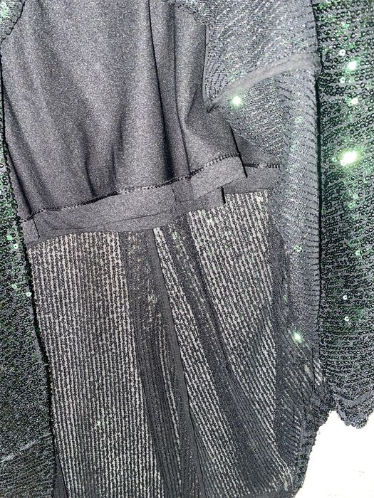 Spódnica cekinowa butelkowa zieleń