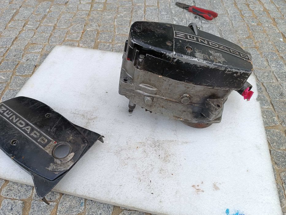 Motor Zundapp 3 e Peças para máquina Romus tipo rebarbadora