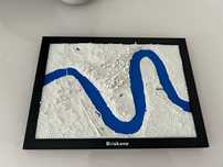 Mapa 3D com relevo Brisbane Austrália