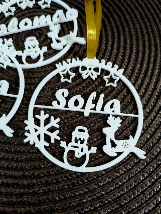 Bolas de Natal com nome