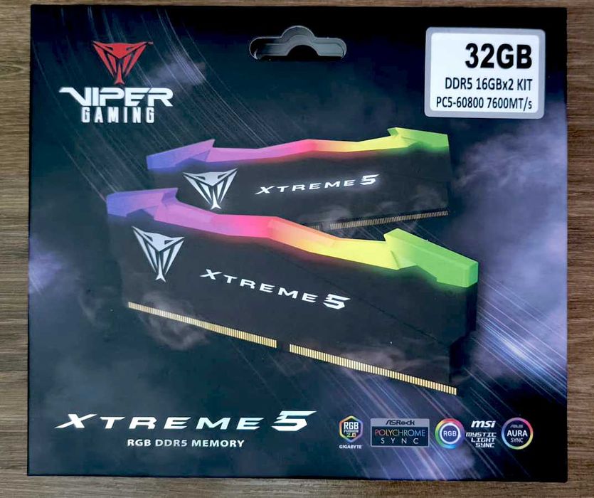 Patriot 32GB (2x16GB) 7600MHz CL36 Viper RGB XTREME 5 (nowe)