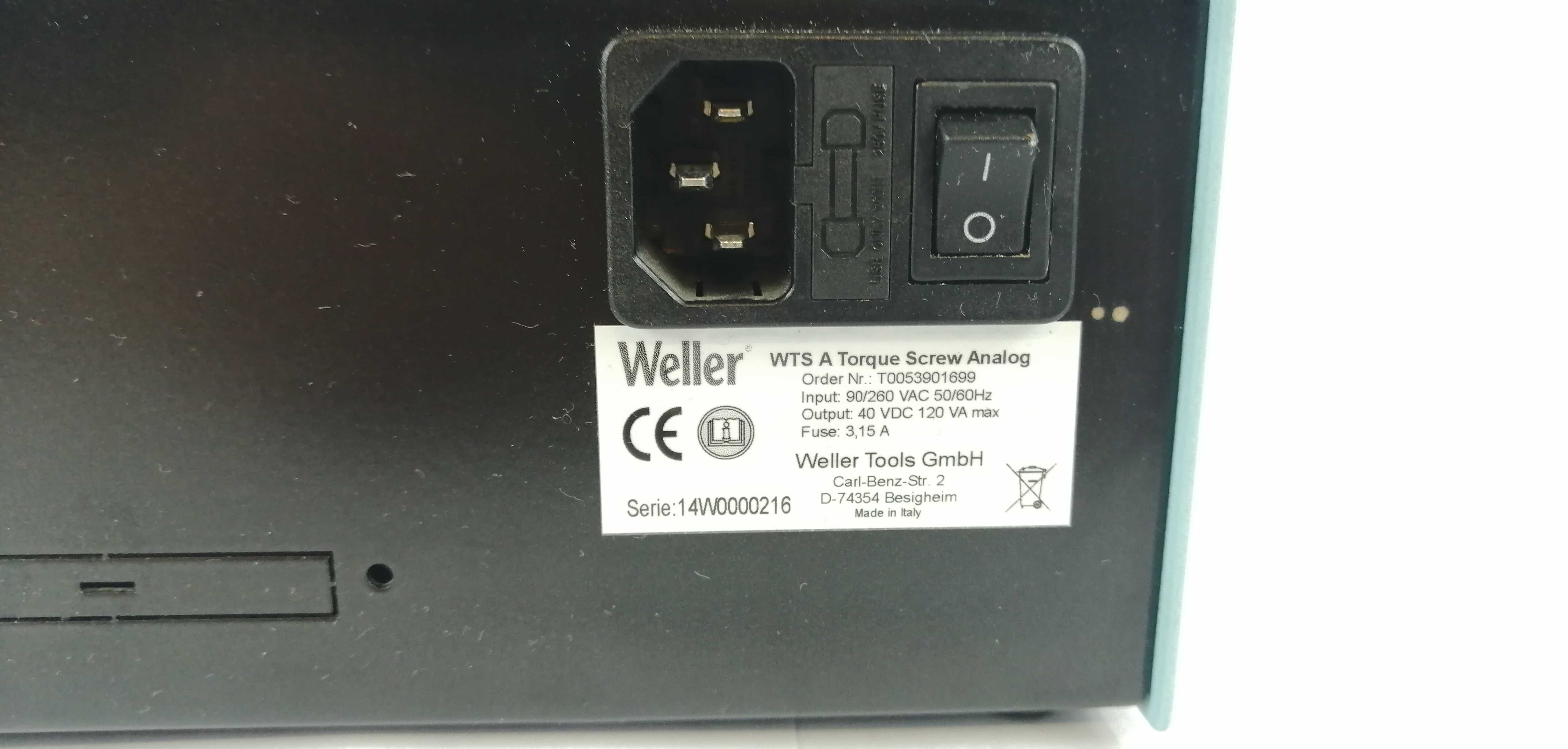 Precyzyjny wkrętak elektryczny ESD WELLER WBTS 12L + zasilacz WTS A FV