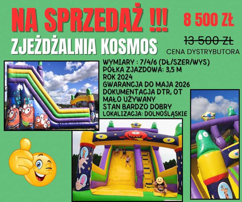 Zjeżdżalnia dmuchana Kosmos