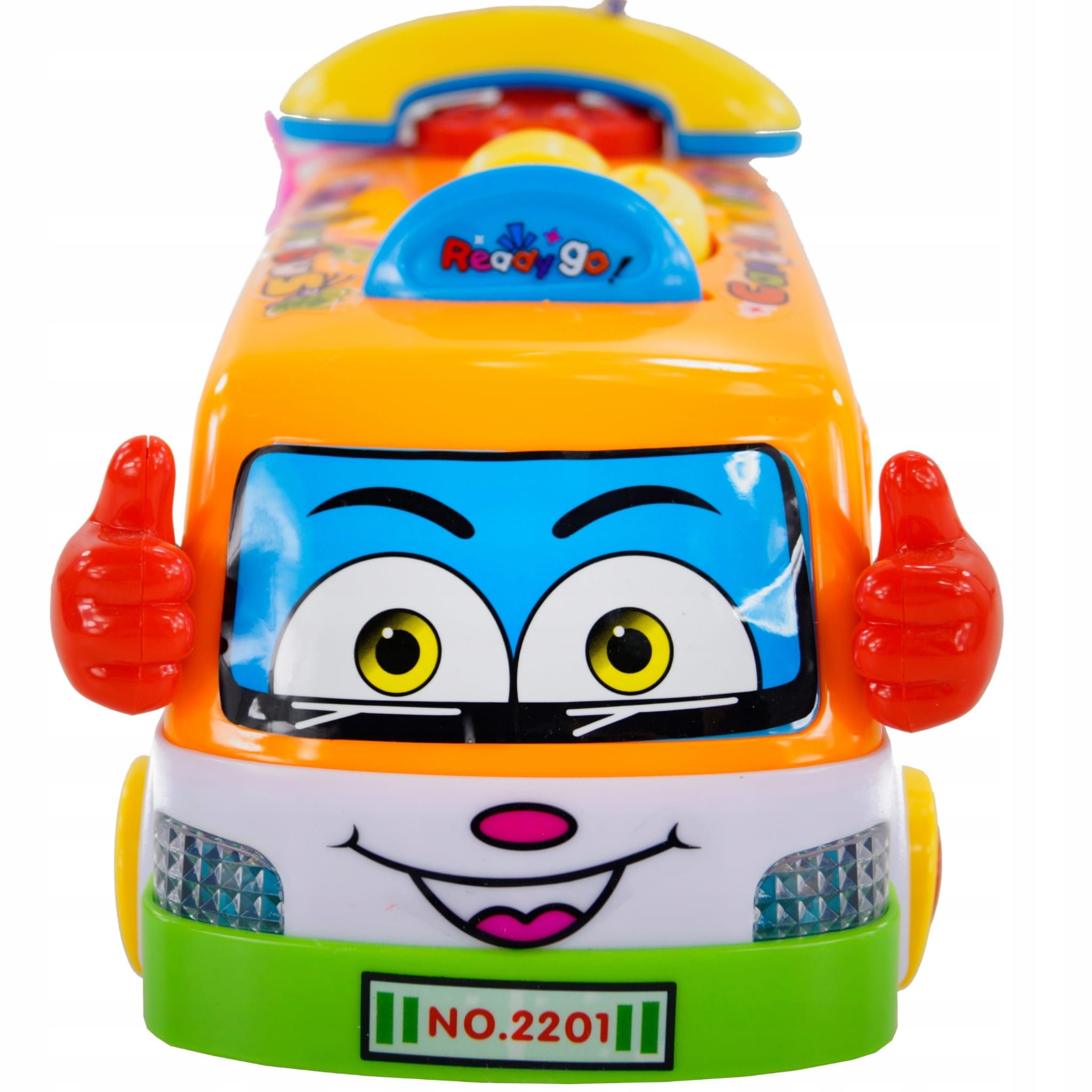 Interaktywny kolorowy autobus zabawki dla rocznego dziecka na roczek