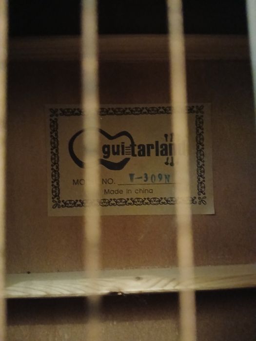 Акустична гітара акустическая гитара  фолк folk відстроена з чохлом