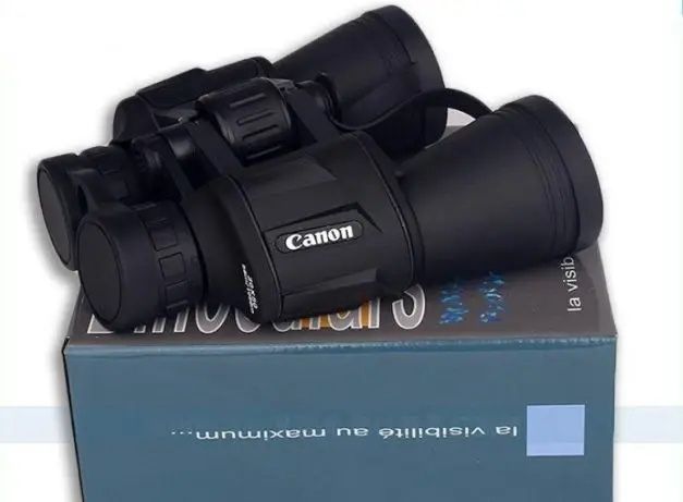 Мощный водонепроницаемый бинокль Canon 70x70 с защитным клапаном линз