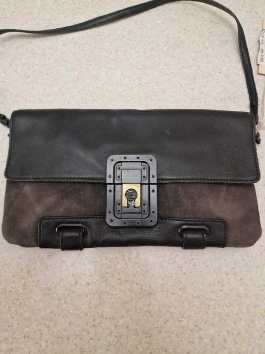 Оригінальний клатч DIESEL • Шкіра + текстиль • Новий з біркою