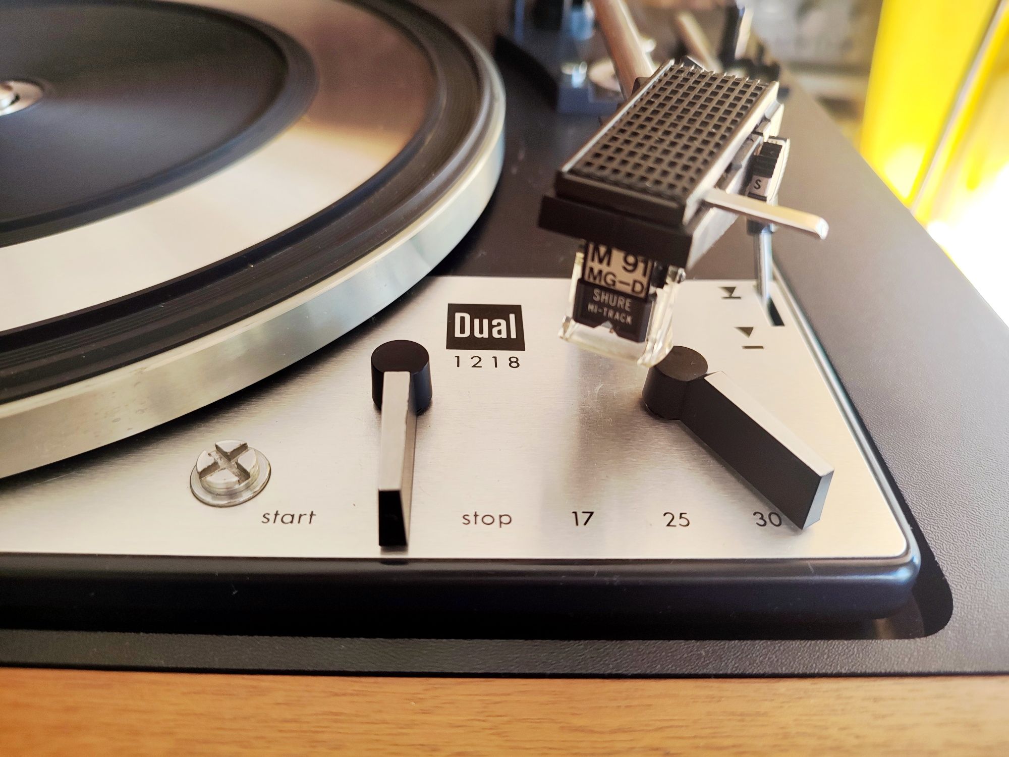 Dual 1218 + Shure M-91 Gira Discos Hi-Fi Vintage Impecável!