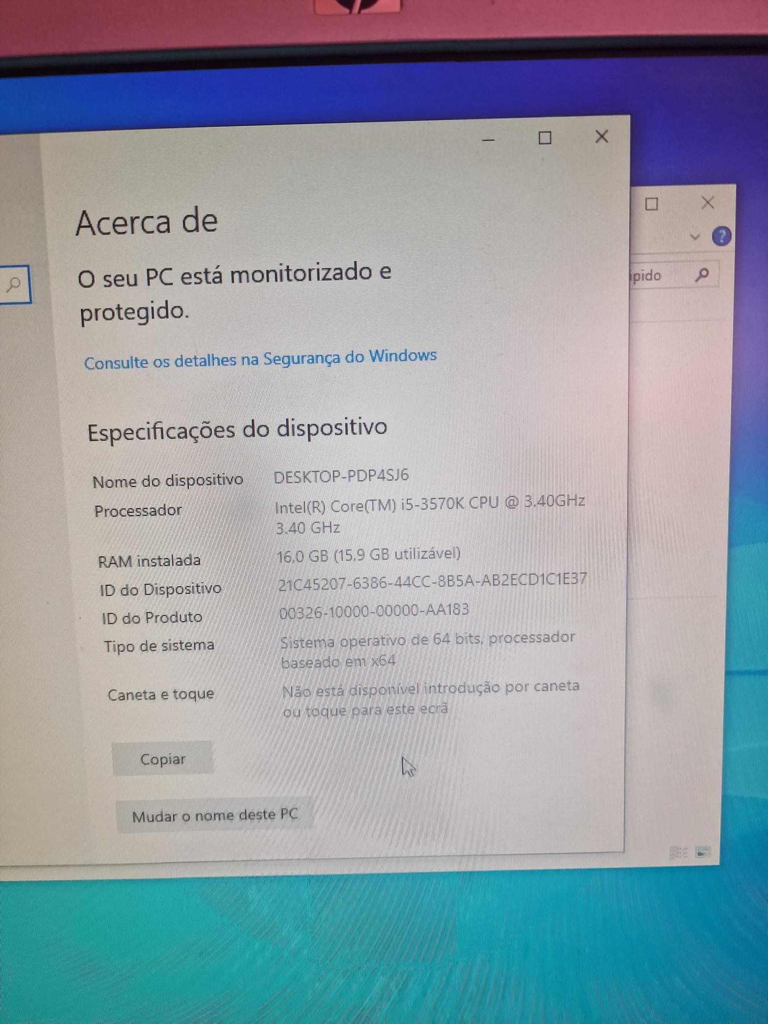 PC Desktop I5 16GB GTX550TI